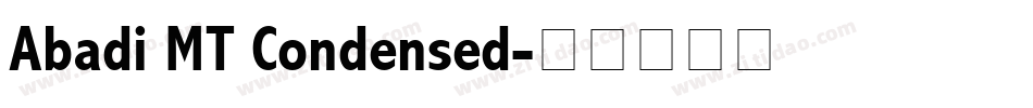 Abadi MT Condensed字体转换